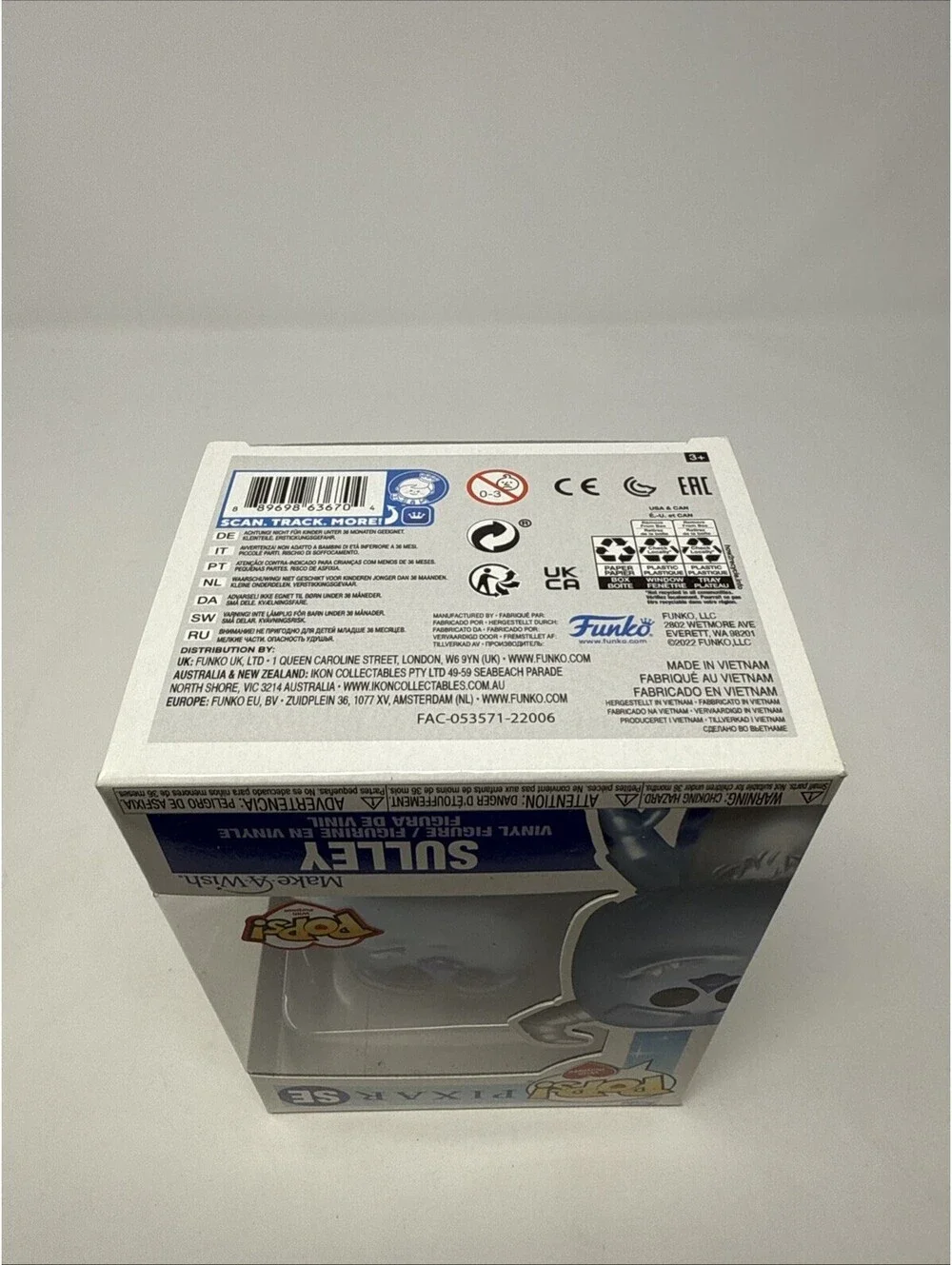 Funko Pop! Sulley Blue Metallic Make-A-Wish with Purpose Monsters